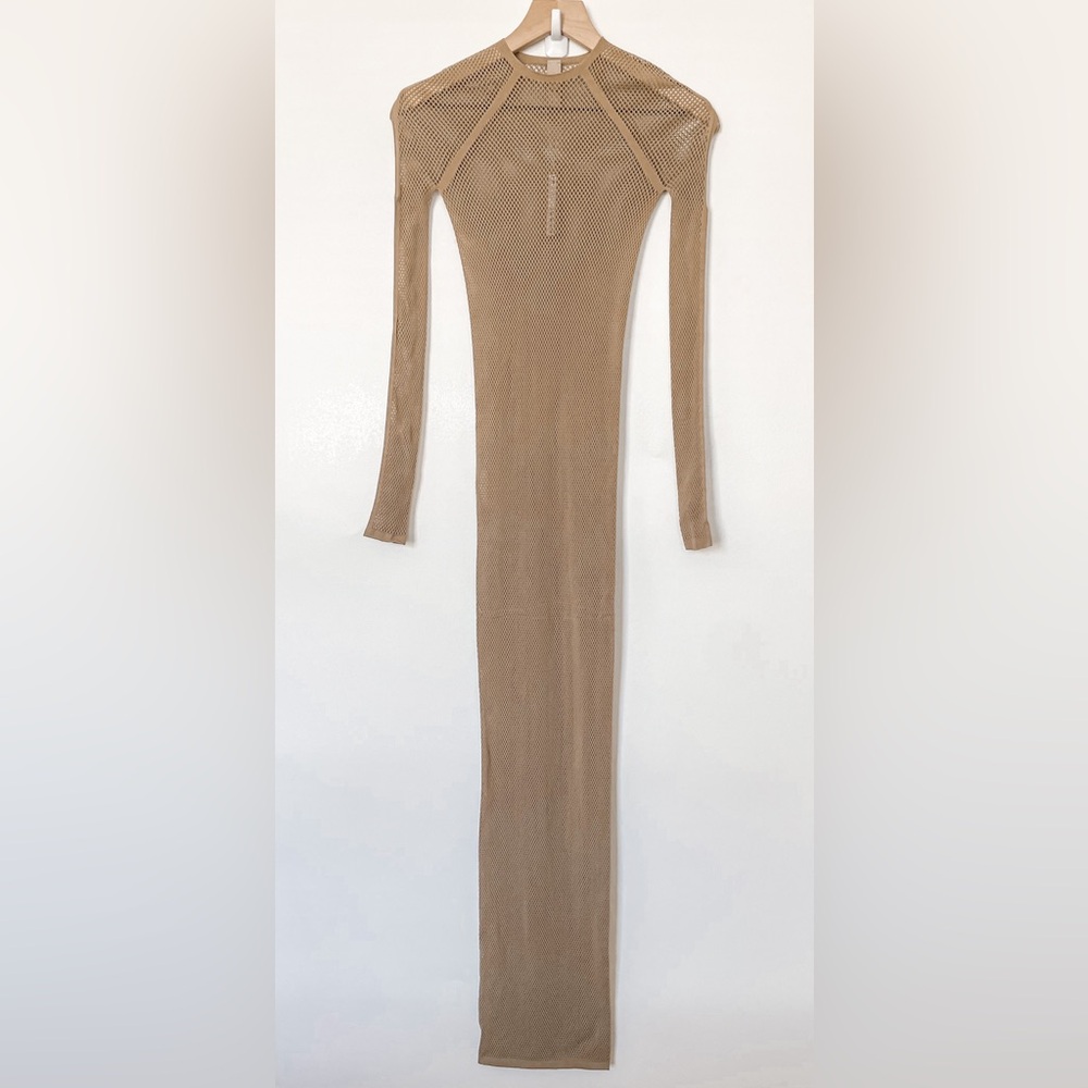 SKIMS RECYCLED SWIM CUT OUT LONG SLEEVE DRESS 294